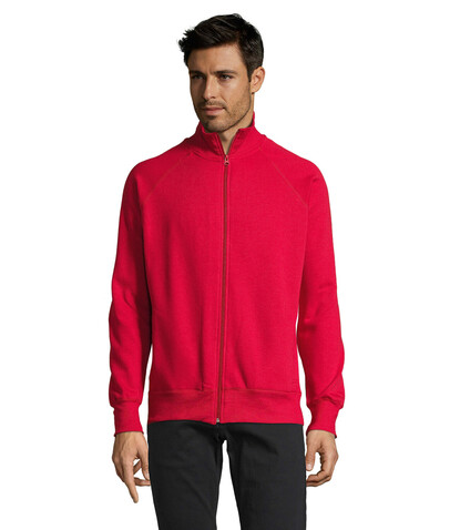 SUNDAE MEN ZIPPED JACKET - Red bedrucken, Art.-Nr. S47200-RD-XL