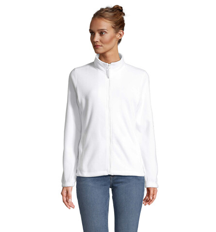 NORTH DAMEN FL JACKE 300g - White bedrucken, Art.-Nr. S54500-WH-M NORTH DAMEN FL JACKE 300g - White bedrucken, Art.-Nr. S54500-WH-M