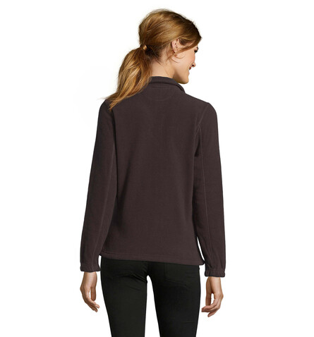 NORTH DAMEN FL JACKE  300g - Dark Chocolate bedrucken, Art.-Nr. S54500-DC-S