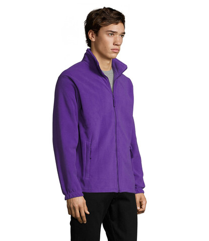 NORTH MEN Fleece-Jacke - Dark Purple bedrucken, Art.-Nr. S55000-DA-XS NORTH MEN Fleece-Jacke - Dark Purple bedrucken, Art.-Nr. S55000-DA-XS