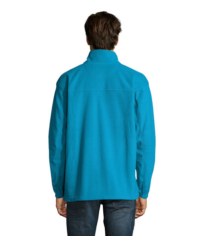 NORTH MEN Fleece-Jacke - Aqua bedrucken, Art.-Nr. S55000-AQ-XL NORTH MEN Fleece-Jacke - Aqua bedrucken, Art.-Nr. S55000-AQ-XL