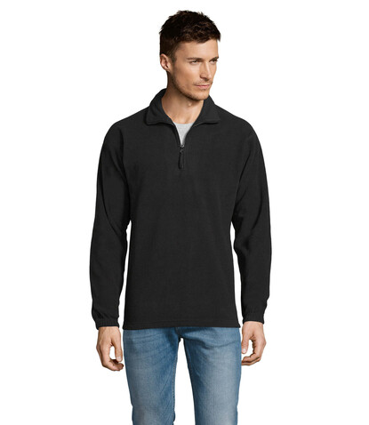 NESS SWEAT FLEECE 1/4 ZIP - Schwarz bedrucken, Art.-Nr. S56000-BK-XL NESS SWEAT FLEECE 1/4 ZIP - Schwarz bedrucken, Art.-Nr. S56000-BK-XL