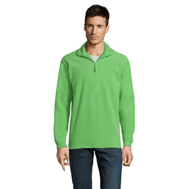 NESS SWEAT FLEECE 1/4 ZIP - Lime bedrucken, Art.-Nr. S56000-LM-XXL