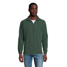 NESS SWEAT FLEECE 1/4 ZIP - Grün bedrucken, Art.-Nr. S56000-FI-XXL