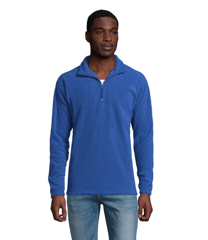 NESS SWEAT FLEECE 1/4 ZIP - Royal Blue bedrucken, Art.-Nr. S56000-RB-XL