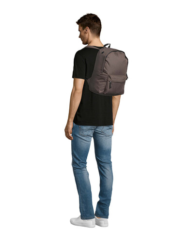 RIDER POLYESTER RUCKSACK - Chocolate bedrucken, Art.-Nr. S70100-CH-M RIDER POLYESTER RUCKSACK - Chocolate bedrucken, Art.-Nr. S70100-CH-M