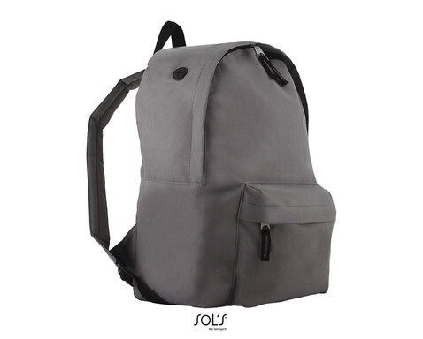 RIDER POLYESTER RUCKSACK - Graphit bedrucken, Art.-Nr. S70100-GH-M