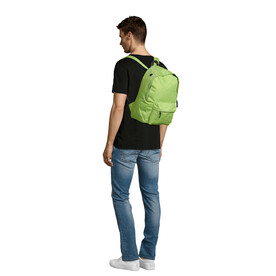 RIDER POLYESTER RUCKSACK - Apple Green bedrucken, Art.-Nr. S70100-AG-M