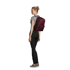 RIDER POLYESTER RUCKSACK - Burgundy bedrucken, Art.-Nr. S70100-BG-M