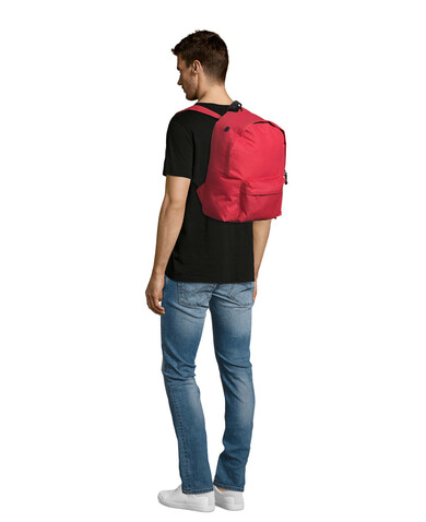 RIDER POLYESTER RUCKSACK - Red bedrucken, Art.-Nr. S70100-RD-M RIDER POLYESTER RUCKSACK - Red bedrucken, Art.-Nr. S70100-RD-M