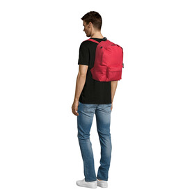 RIDER POLYESTER RUCKSACK - Red bedrucken, Art.-Nr. S70100-RD-M