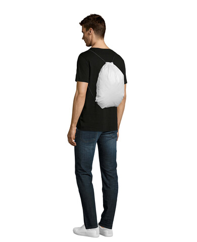URBAN RUCKSACK POLYESTER - White bedrucken, Art.-Nr. S70600-WH-M URBAN RUCKSACK POLYESTER - White bedrucken, Art.-Nr. S70600-WH-M