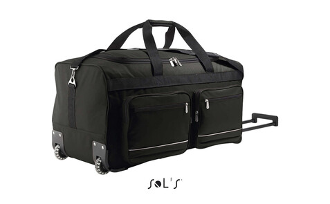 VOYAGER TRAVEL BAG - Schwarz bedrucken, Art.-Nr. S71000-BK-M