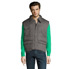 EQUINOX PRO BODYWARMER - Dunkelgrau bedrucken, Art.-Nr. S80503-DG-XXL