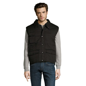 EQUINOX PRO BODYWARMER - Schwarz bedrucken, Art.-Nr. S80503-BK-XXL