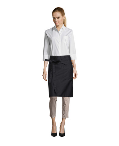 GREENWICH APRON POCKETS - Schwarz bedrucken, Art.-Nr. S88020-BK-M