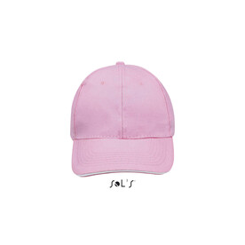 BUFFALO SIX PANEL CAP - Pink/White bedrucken, Art.-Nr. S88100-HW-M