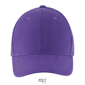 BUFFALO SIX PANEL CAP - Dark Purple bedrucken, Art.-Nr. S88100-DA-M