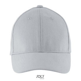 BUFFALO SIX PANEL CAP - Pure Grey bedrucken, Art.-Nr. S88100-PG-M