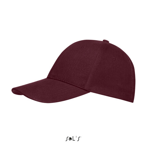 BUFFALO SIX PANEL CAP - Burgundy bedrucken, Art.-Nr. S88100-BG-M BUFFALO SIX PANEL CAP - Burgundy bedrucken, Art.-Nr. S88100-BG-M