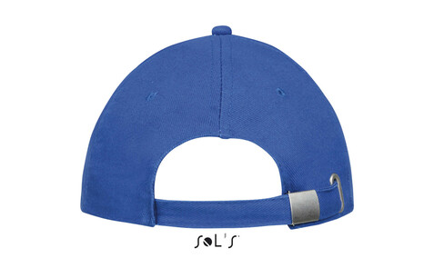 BUFFALO SIX PANEL CAP - Königsblau/Weiß bedrucken, Art.-Nr. S88100-RW-M BUFFALO SIX PANEL CAP - Königsblau/Weiß bedrucken, Art.-Nr. S88100-RW-M