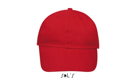 BUFFALO SIX PANEL CAP - Red bedrucken, Art.-Nr. S88100-RD-M