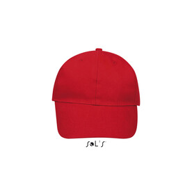 BUFFALO SIX PANEL CAP - Red bedrucken, Art.-Nr. S88100-RD-M