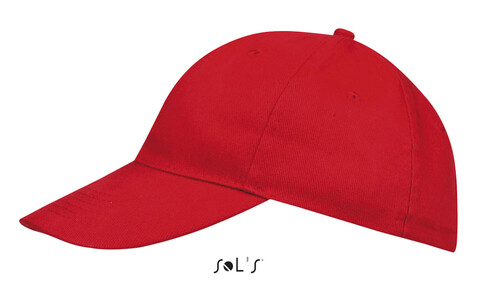 BUFFALO SIX PANEL CAP - Red bedrucken, Art.-Nr. S88100-RD-M