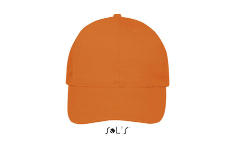 BUFFALO SIX PANEL CAP - Orange bedrucken, Art.-Nr. S88100-OR-M