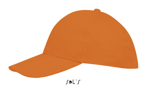 BUFFALO SIX PANEL CAP - Orange bedrucken, Art.-Nr. S88100-OR-M