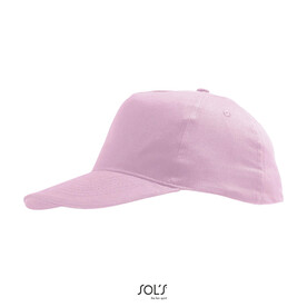 SUNNY KIDS FIVE PANEL CAP - Rosa bedrucken, Art.-Nr. S88111-PK-M
