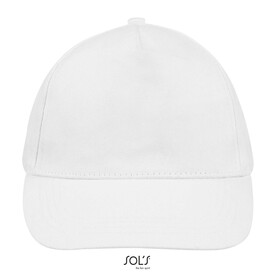 BUZZ FIVE PANEL CAP - White bedrucken, Art.-Nr. S88119-WH-M