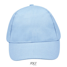 BUZZ FIVE PANEL CAP - Sky Blue bedrucken, Art.-Nr. S88119-SK-M