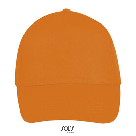 BUZZ FIVE PANEL CAP - Orange bedrucken, Art.-Nr. S88119-OR-M
