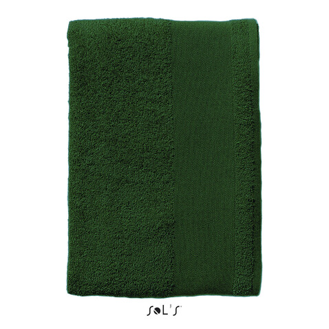 ISLAND 50 HAND TOWEL - Bottle Green bedrucken, Art.-Nr. S89000-BO-M