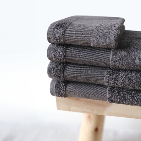 ISLAND 100 BATH SHEET - Dunkelgrau bedrucken, Art.-Nr. S89002-DG-M