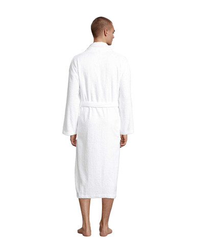 PALACE UNISEX BATHROBE - White bedrucken, Art.-Nr. S89100-WH-L