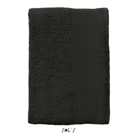 ISLAND 30 GUEST TOWEL - Schwarz bedrucken, Art.-Nr. S89200-BK-M