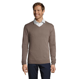 GALAXY MEN V-NECK SWEATER - Medium Grey bedrucken, Art.-Nr. S90000-EP-XL