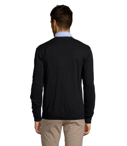 GOLDEN MEN V-NECK CARDIGAN - Navy bedrucken, Art.-Nr. S90011-NY-M