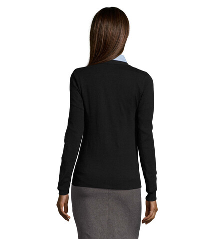 GOLDEN WOMEN V NECK CARDIGA - Navy bedrucken, Art.-Nr. S90012-NY-L GOLDEN WOMEN V NECK CARDIGA - Navy bedrucken, Art.-Nr. S90012-NY-L