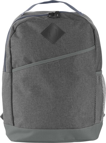 Rucksack Damian | Polycanvas 600D – Grau bedrucken, Art.-Nr. 003999999_0946