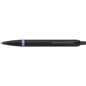 Parker IM Vibrant Rings Kugelschreiber | Metall – schwarz/violett bedrucken, Art.-Nr. 100999128_1006049