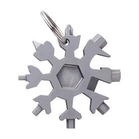 Multitool Abel | Edelstahl | 17 Funktionen – Silber bedrucken, Art.-Nr. 032999999_1015127