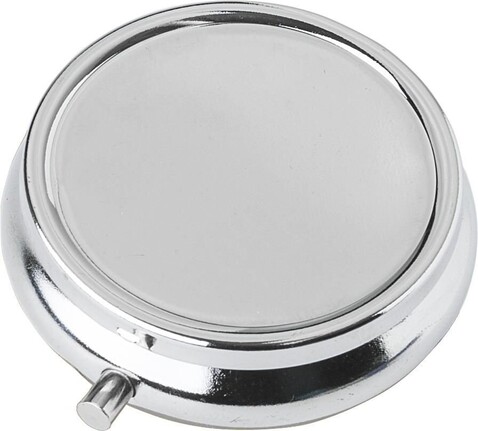Pillendose Zara | Metall | 3 Fächer | Spiegel – Silber bedrucken, Art.-Nr. 032999999_1015129 Pillendose Zara | Metall | 3 Fächer | Spiegel – Silber bedrucken, Art.-Nr. 032999999_1015129