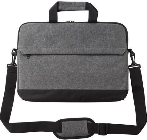 Laptoptasche | Polyester 600D | 15 Zoll | Zweifarbig – Grau bedrucken, Art.-Nr. 003999999_1015158