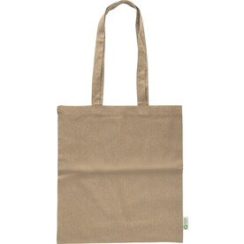 Einkaufstasche Cassiopeia | Baumwolle | 120 g/mÂ² – Khaki bedrucken, Art.-Nr. 013999999_1039368