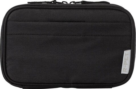 Tech-Etui Calix | Mehrere FÃ¤cher – Schwarz bedrucken, Art.-Nr. 001999999_1041605