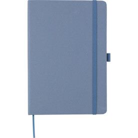 Notizbuch Gertrud | Bioabfallpapier | A5 | Liniert – Blau bedrucken, Art.-Nr. 005999999_1103693