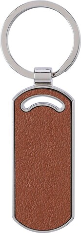 SchlÃ¼sselanhÃ¤nger Jill | Leder | Oval – Braun bedrucken, Art.-Nr. 011999999_1172419